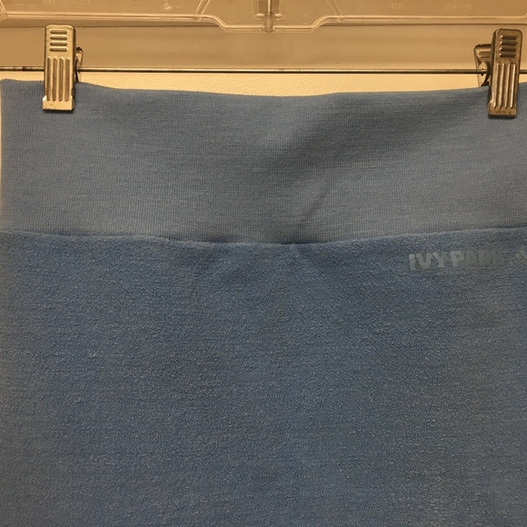 NWT Ivy Park x Adidas Light Blue 3 Stripes Terry Tight Legging - Picture 10 of 11